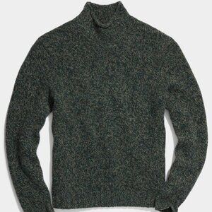 NWT TODD SNYDER Wool Roll Neck Sweater Smoked Moss Green Large